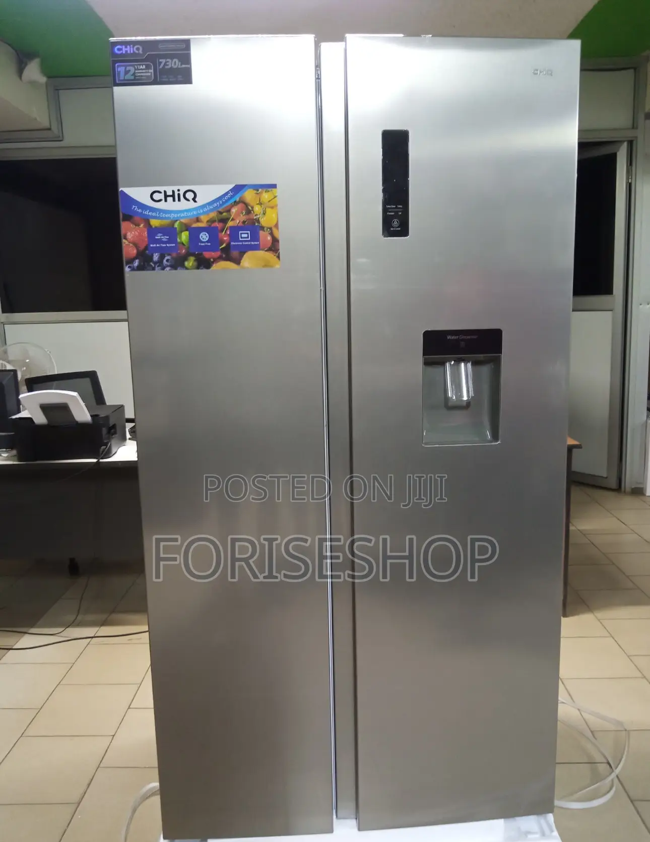 Chiq 560ltr Side by Side Refrigerator 10yr Warranty