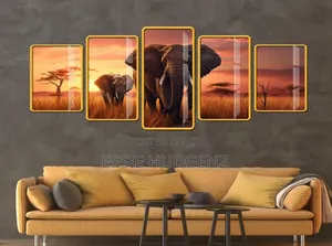 5piece Wall Art Flame