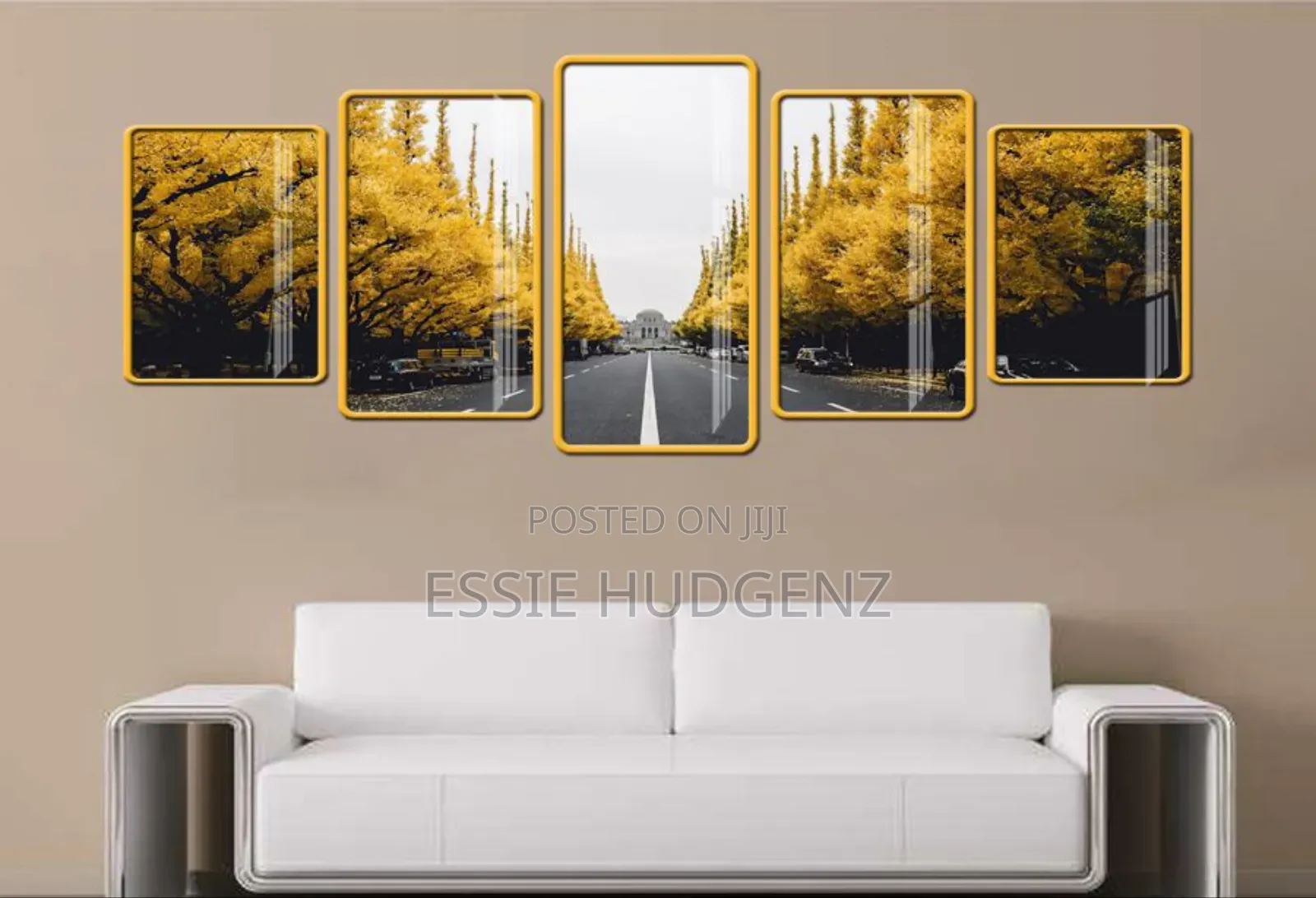 5piece Wall Art Flame