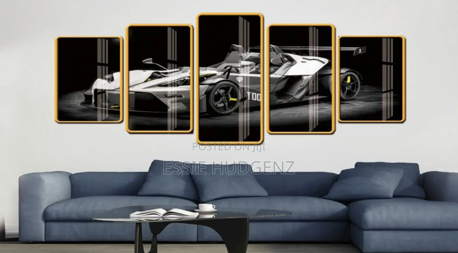 5piece Wall Art Flame