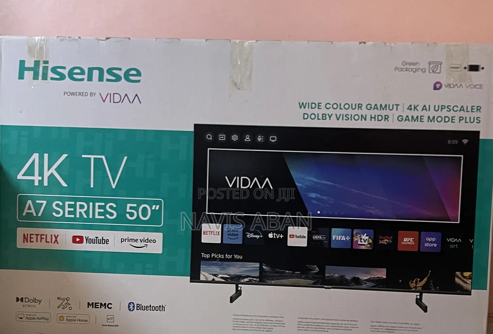 Hisense 50 Inches Smart A7 Series 4uhd