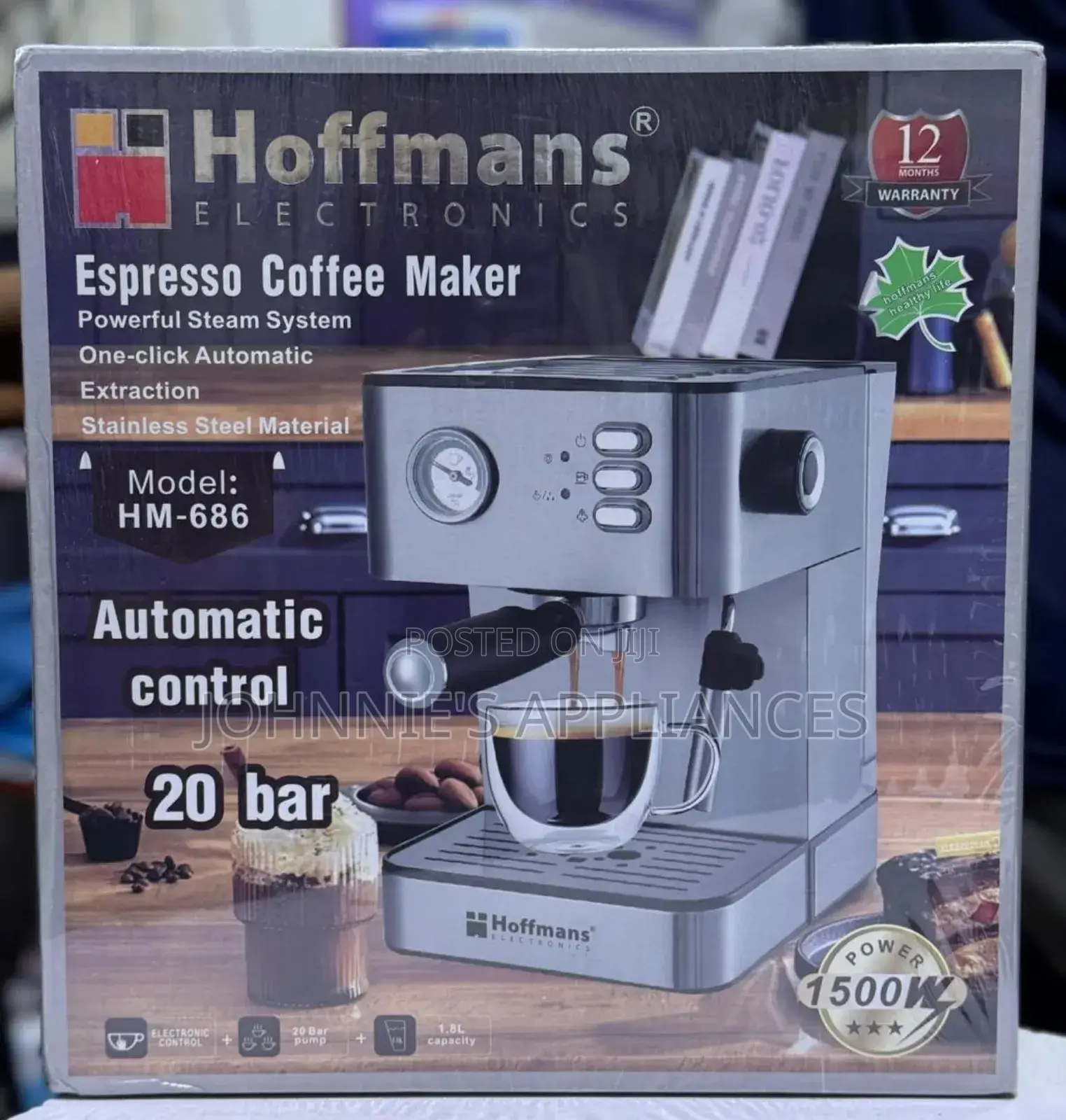 Hoffman Electric Espresso Coffee Maker Machine