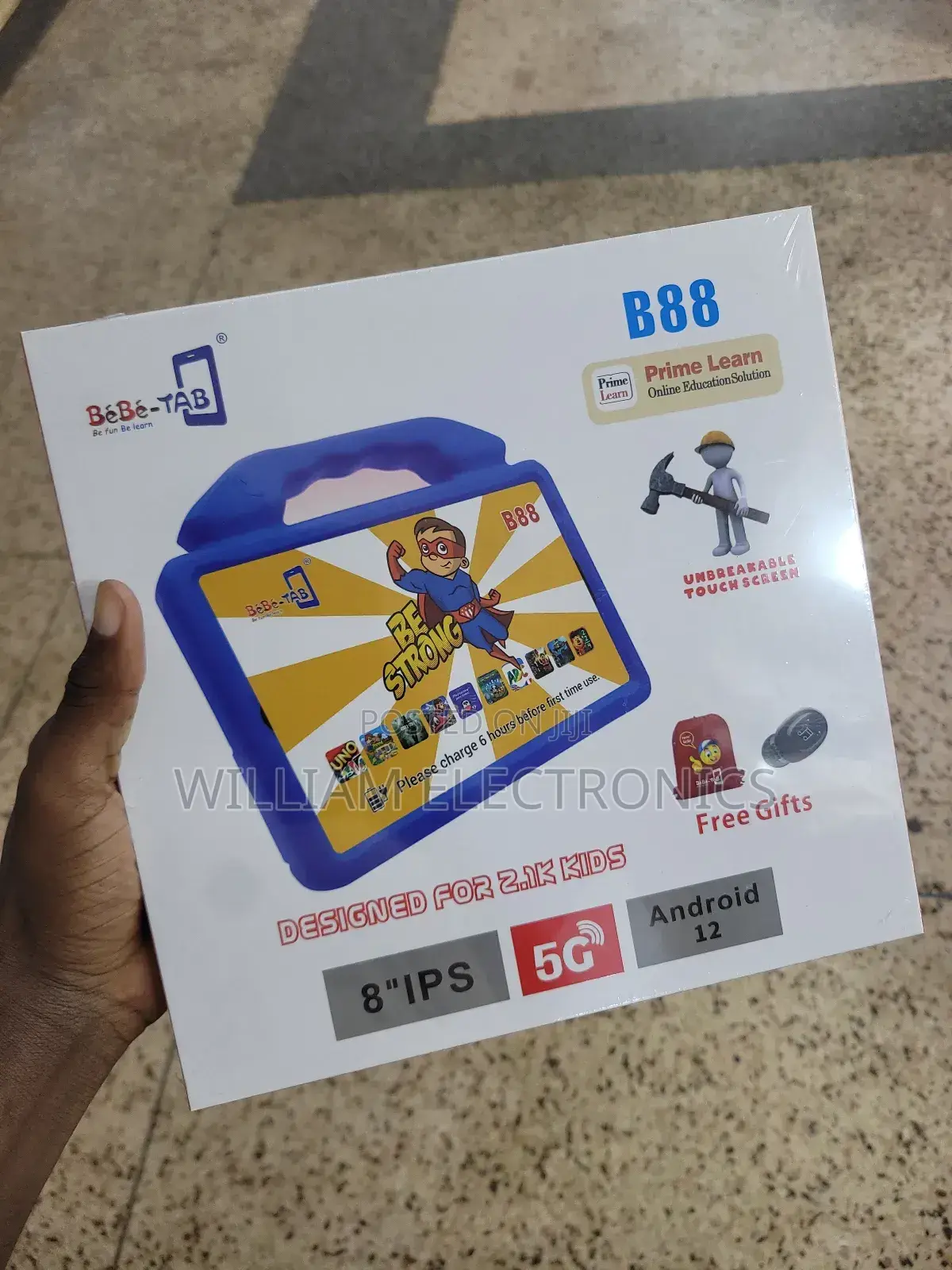 Bebe Tab B88 Unbreakable Kids Tab 256 Gb Rom Gb Ram Dual Sim