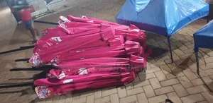 Branded Garden Umbrella/Parasol With Concrete Base