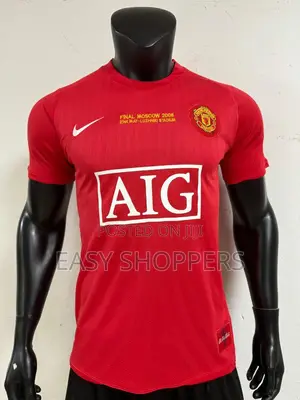Man United Jersey 2008 Champions League Final Moscow Shirt