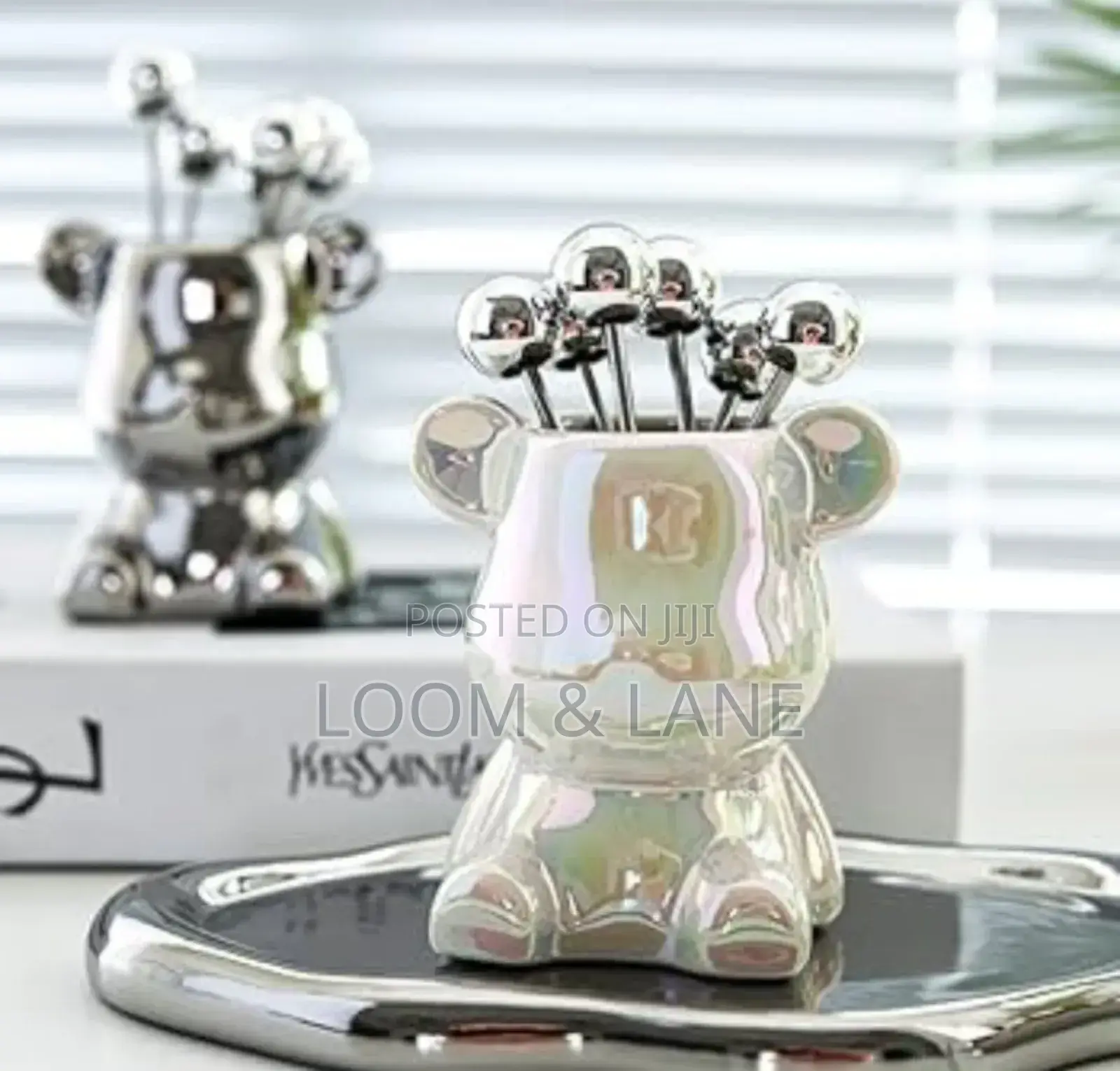 Light Luxury Nordic Bear Fruit Fork Set