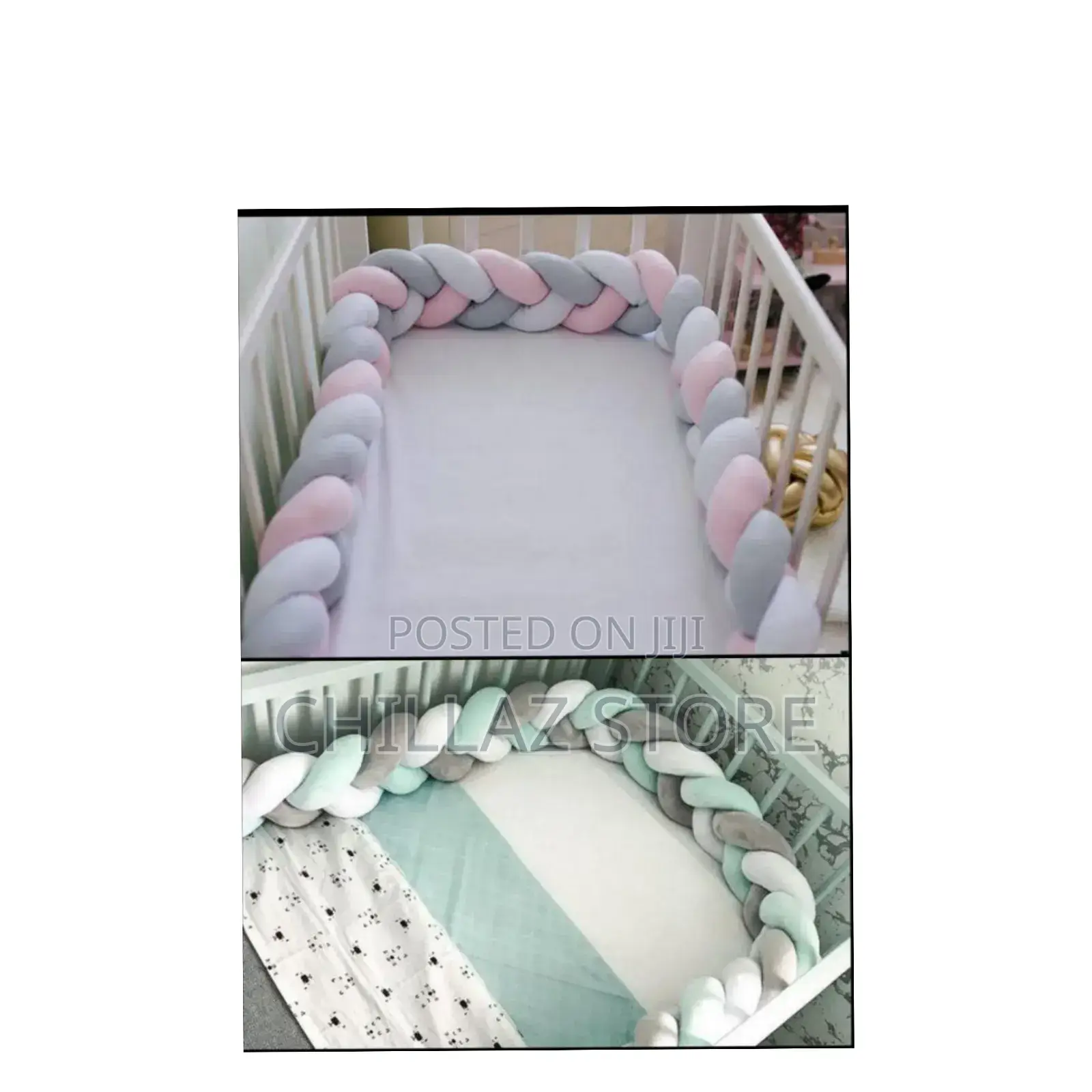 Braided Crib Bumper.