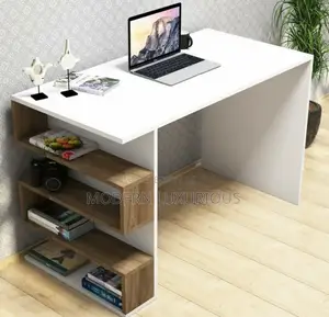 Brown and White/ Office Desk and /Office Table Good/