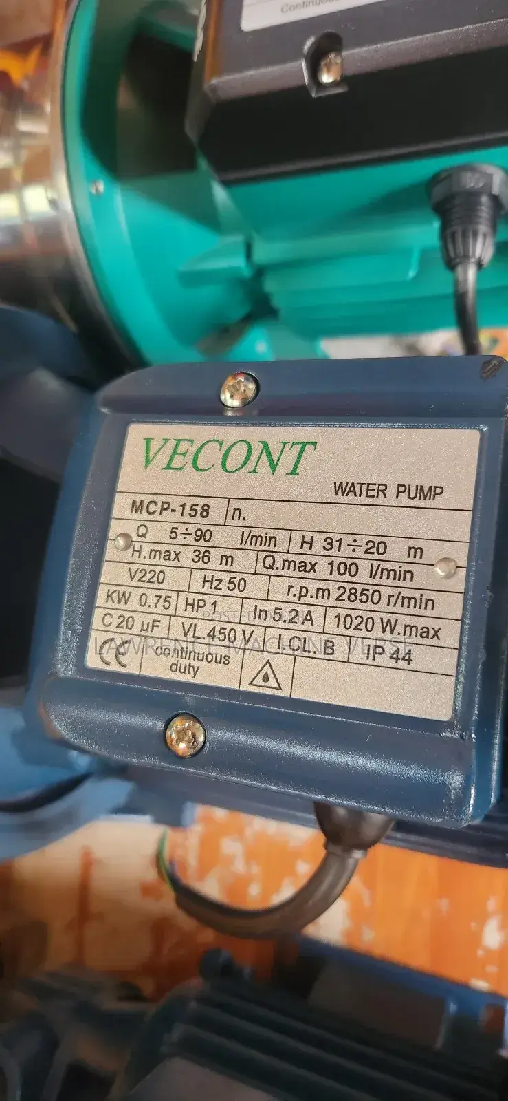 Surface Water Pump 36m 1hp