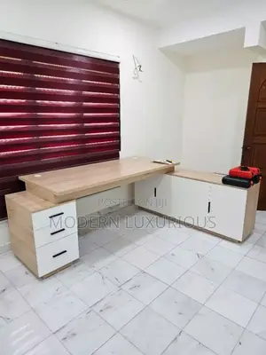 Office Desk/ Modern / White Portal /to Another /Dimension /