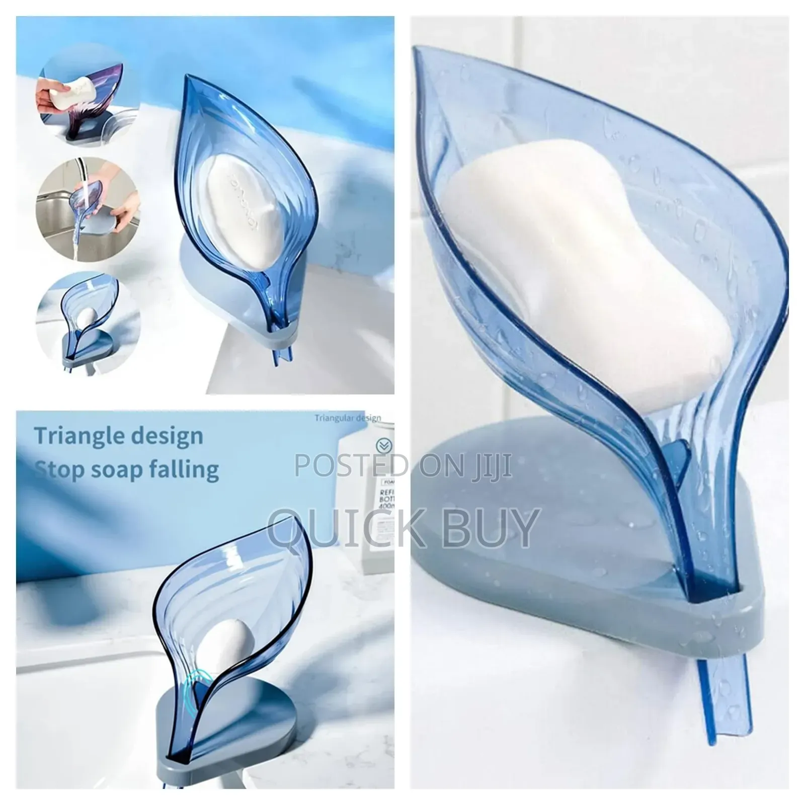 Leaf Shape Soap Box Self Draining Bathroom Soap Holder