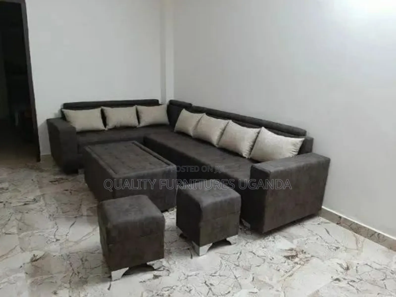 7 Sitter Leather Corner Sofa Set