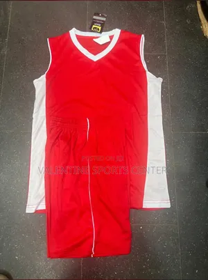 Team of Volleyball Uniform Red Original Material
