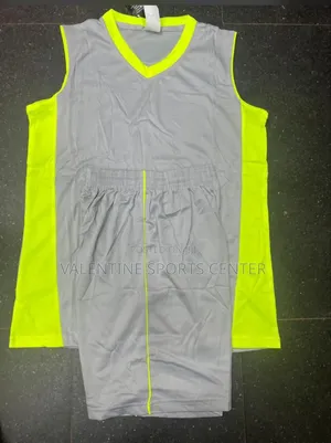 Gray Colour With Green 10 Pics of Volley Uniforms