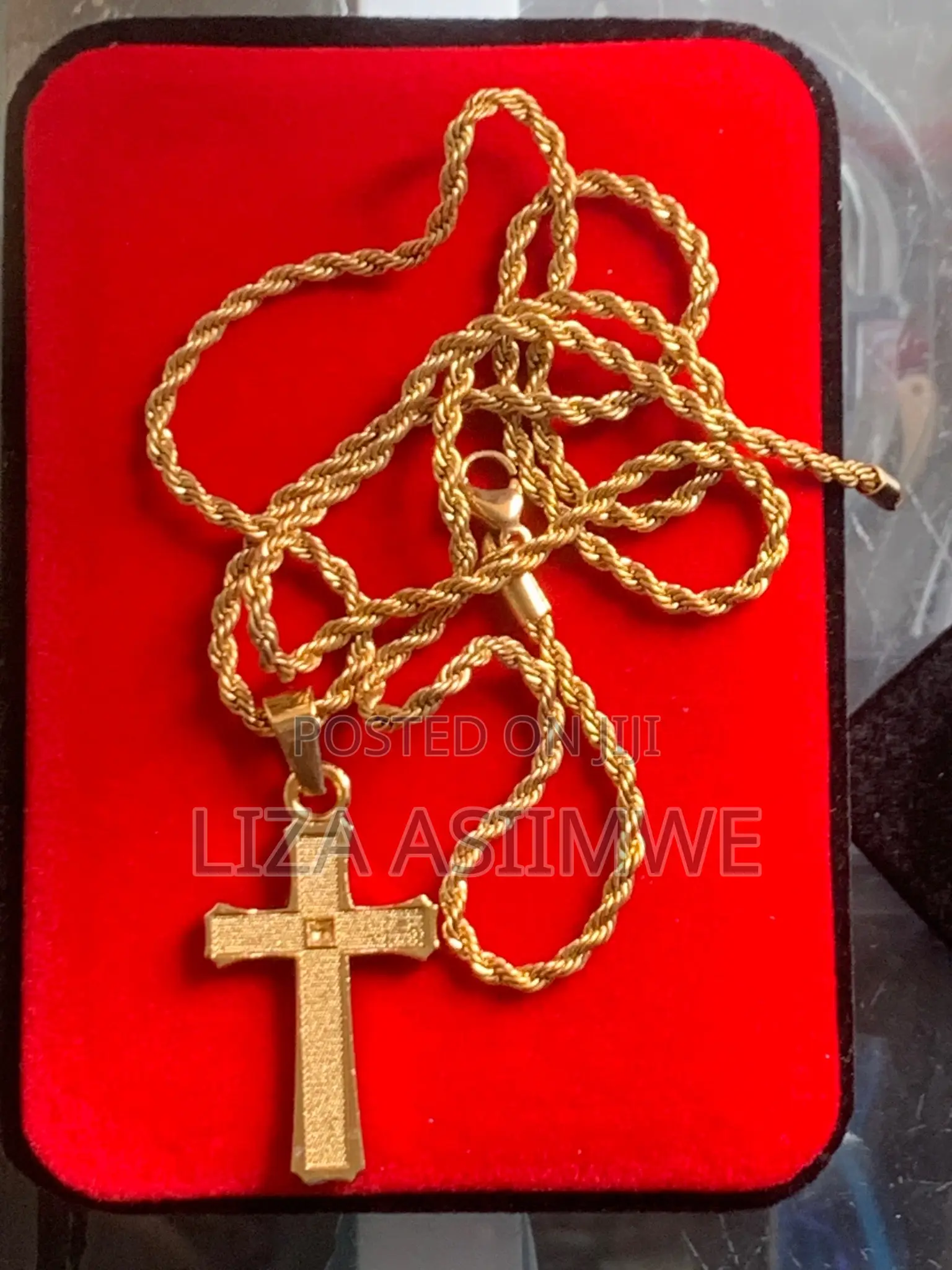 Textured Cross Necklaces