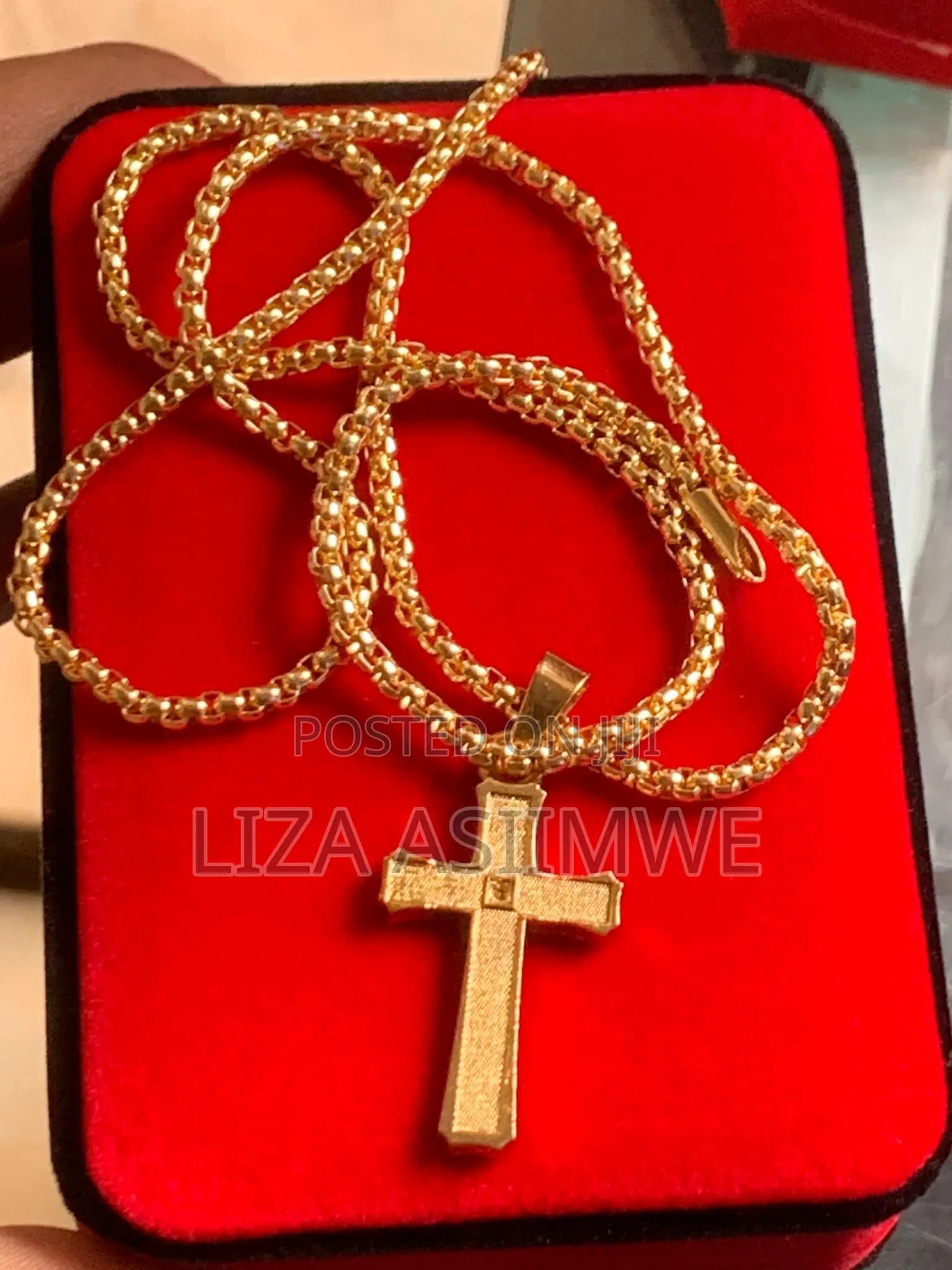 Textured Cross Necklaces