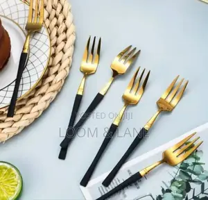 12pcs Set Stainless Steel Dessert Fruit Forks