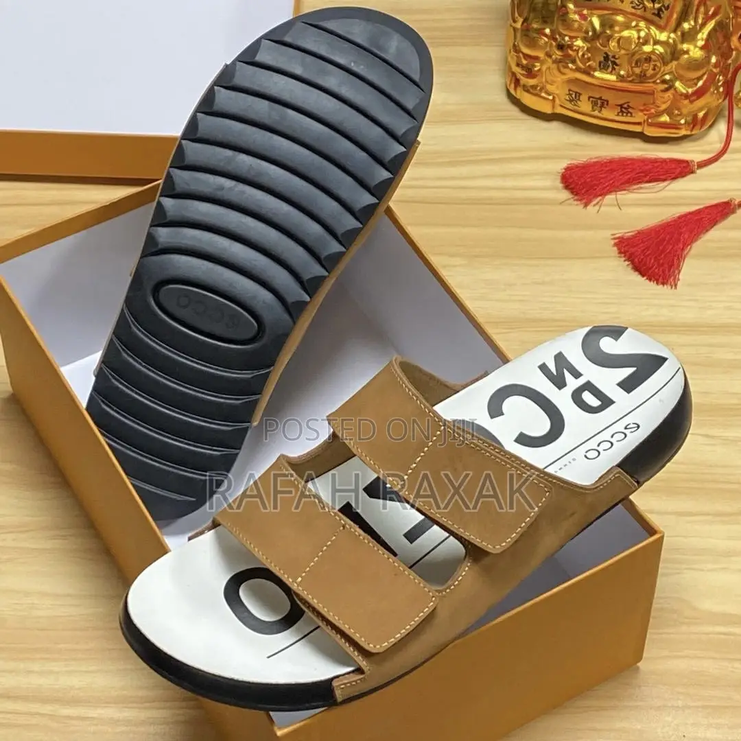Original Men’S Brown Leather Ecco Sandals