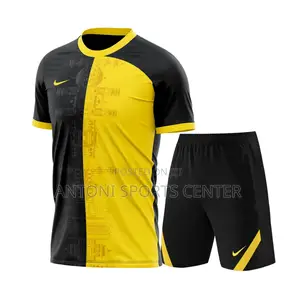 Black With Yellow Color Jersey