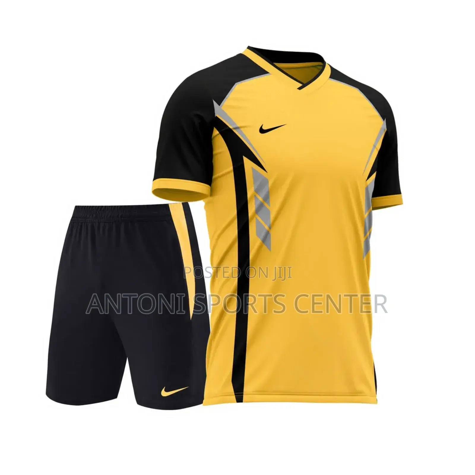 Black With Yellow Color Jersey