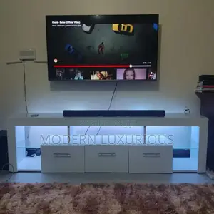 Classy Tv Stand.
With/ a Fireplace Modern Good Tv And//