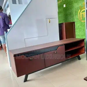 7ft Long Tv /Stand With White /Marble Effect /