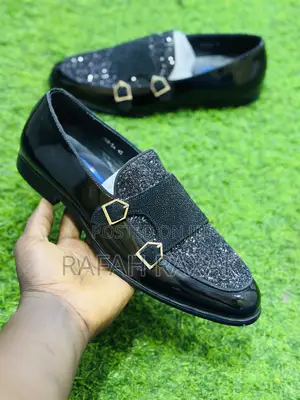 Franco Banetti Rhinestone Double Strap Buckle Luxury Shoes