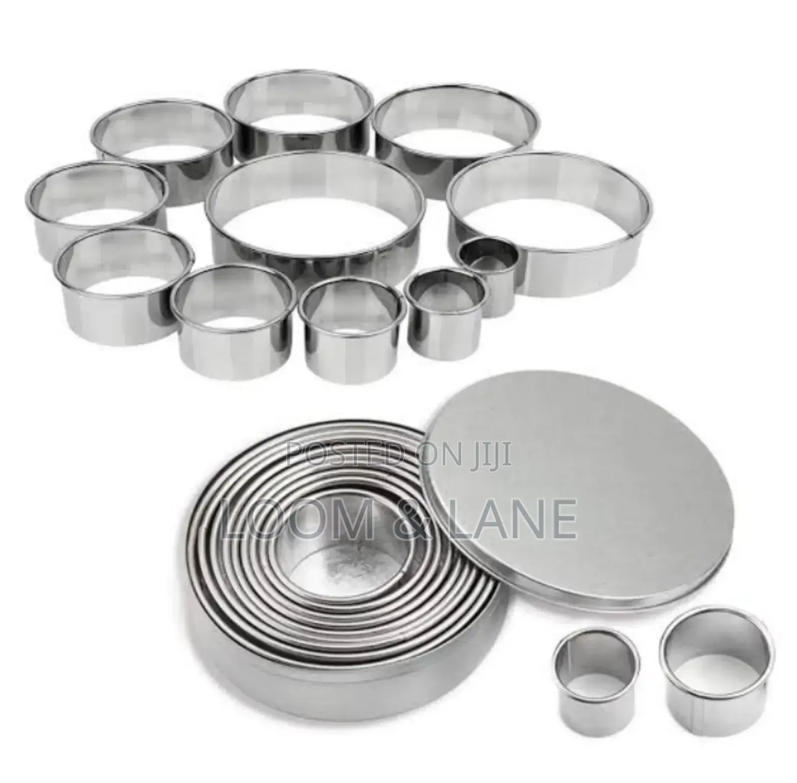 Set of 12pcs Round Cookie Cutter