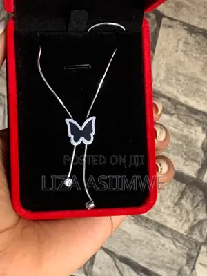 Mystical Butterfly Silver Necklace