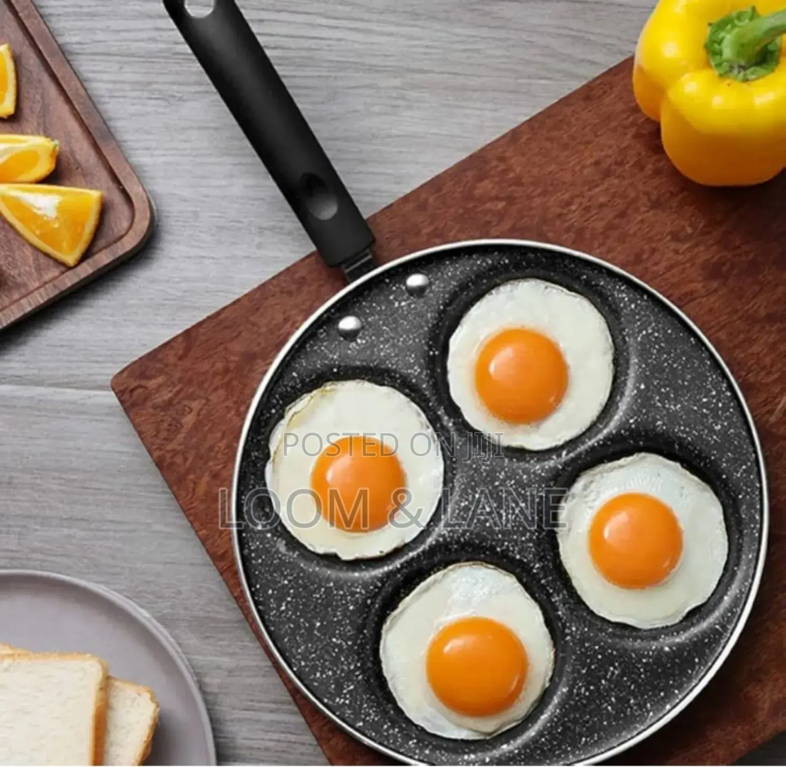 Mini Breakfast Cooking Four Hole Non Stick Egg Fry Pan