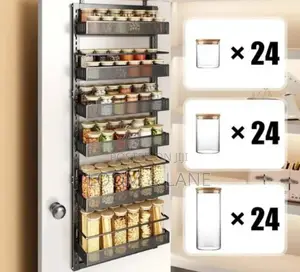 Over the Door Pantry Organizer 6 Tier Metal Rack