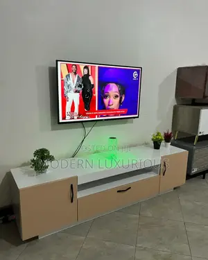 White Tv Stand With Marble Effect Top
Available for Payment