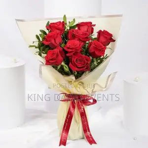 Simple Red Flower Bouquet