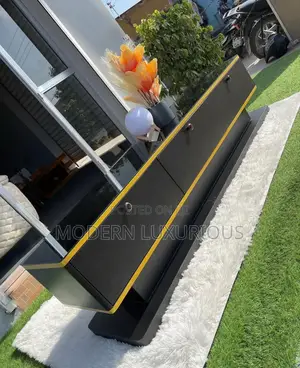 Tv,Stand/Tv Standz/Tv Levinson Tv, Standz Black Color and Gold Color