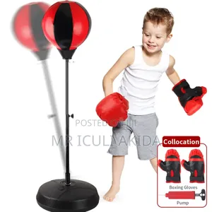 Kids Adjustable Training Punching Ball With Gloves