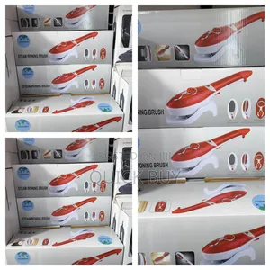 Steam Ironing Brush Red White