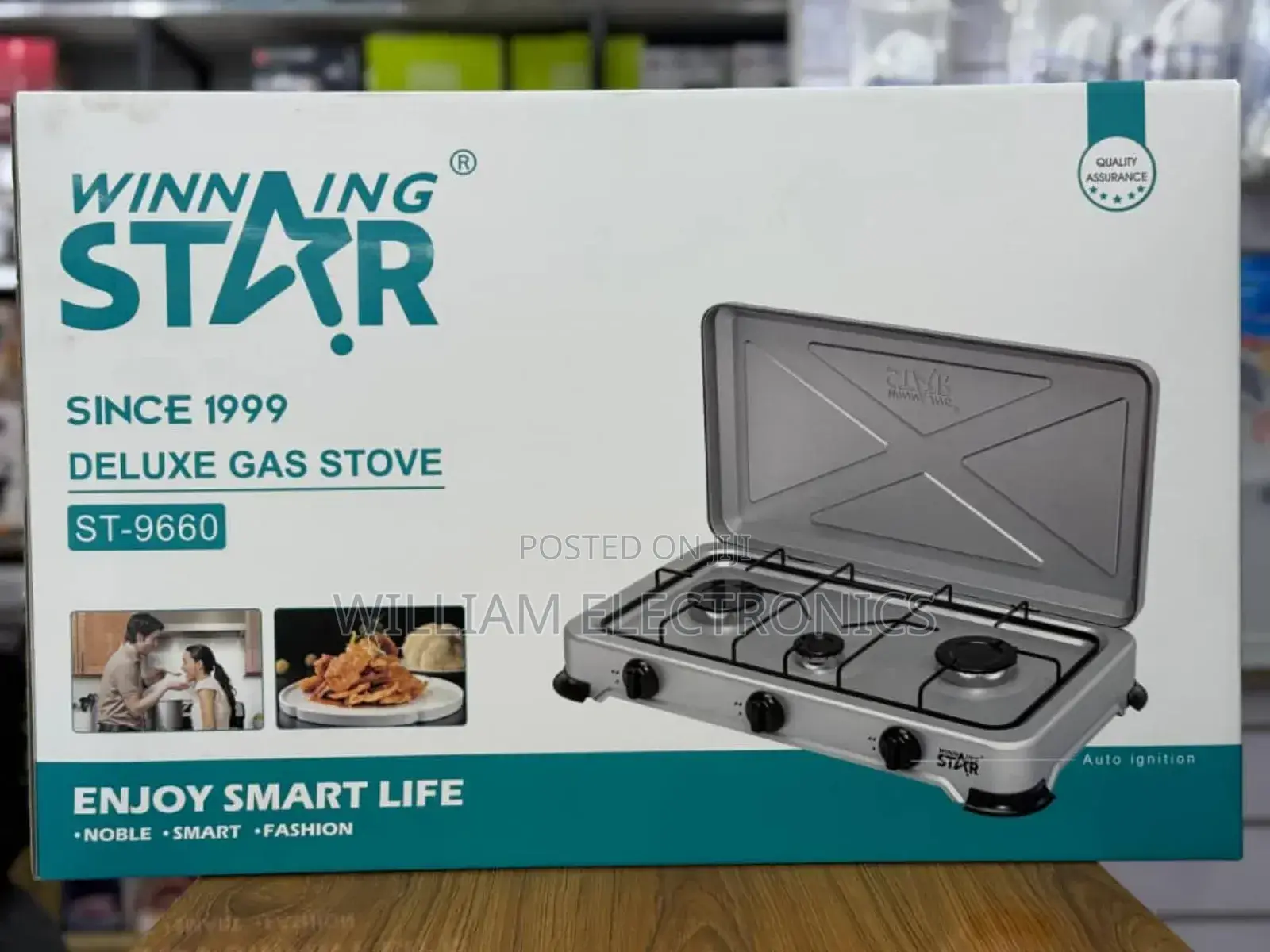 Winningstar 3 Burner Gas Stove Cooker Plate