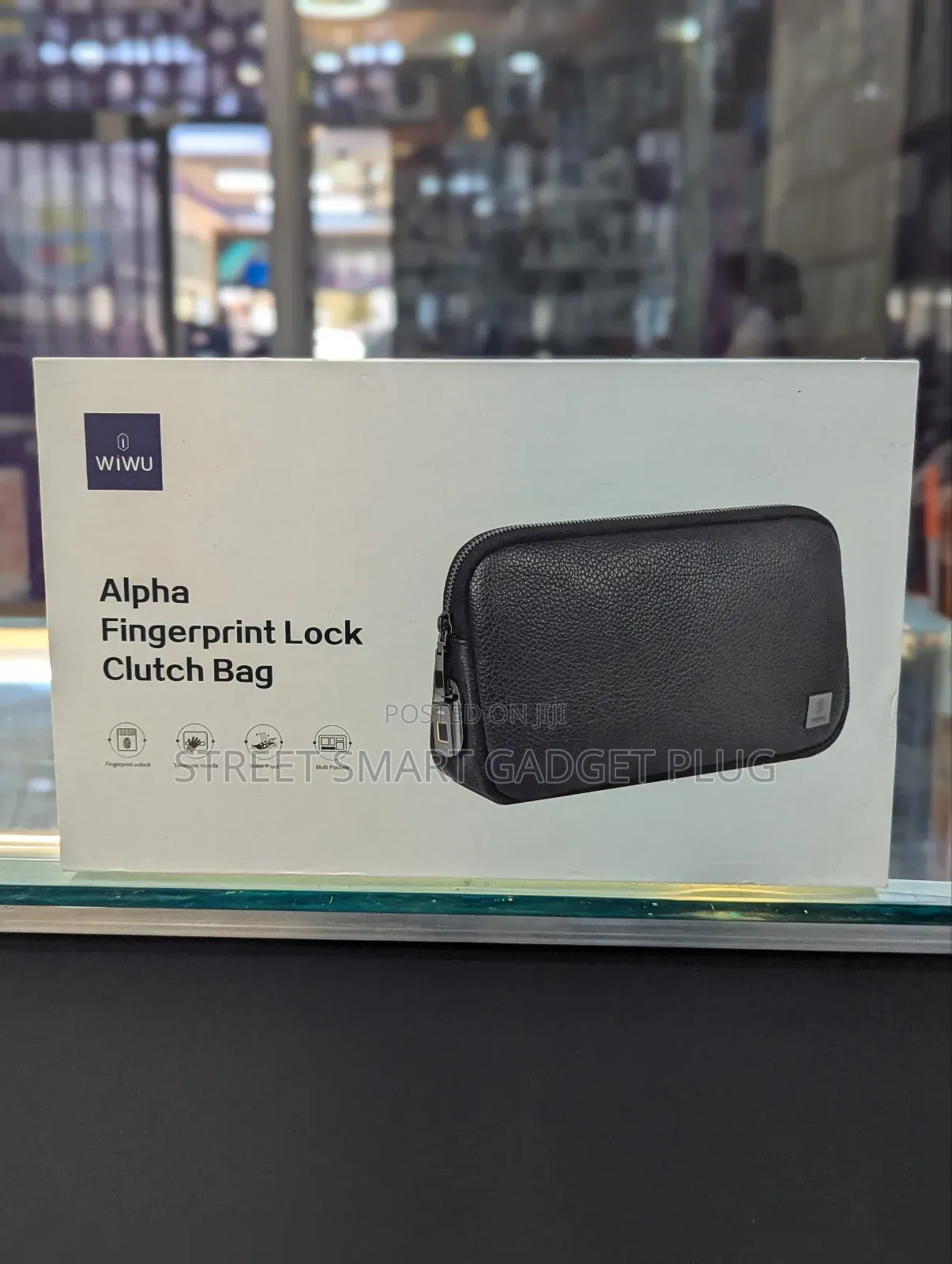 Wiiwu Alpha Finger Print Lock Clutch Bag