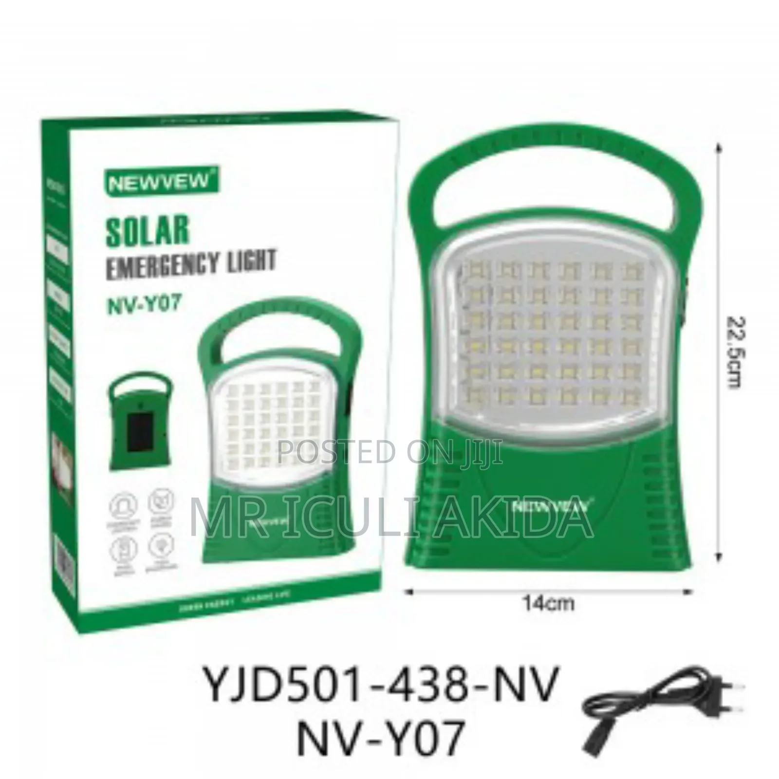Nv-Y07 Ac110-240v Led Rechargeable Light Emergency Lamp
