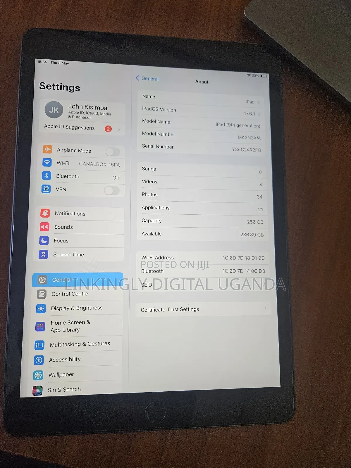 Apple iPad 10.2 (2021) 256 GB Gray