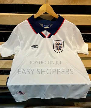 England 1994 Home Soccer Jersey Players Version