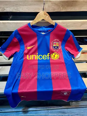 Fc Barcelona Soccer Jersey 2007/2008 Season Players Version