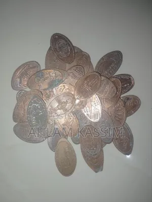 35 Assorted Pressed Elongated Copper Pennies