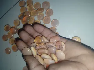 81 Vintage Glass Cabochons Opals for Crafting