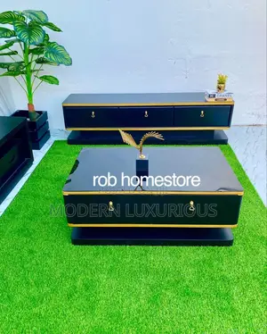 Tv Stand and Center/Table Set Made With /Natural Furniture