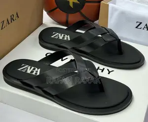 Original Men’S Black Luxury Zara Leather Sandals