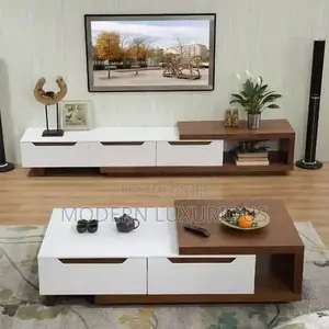 A Magical Portal Disguised as a Tv Stand and a Center Table