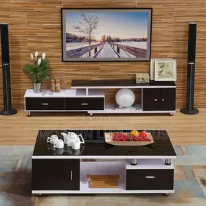 I'm Seeking a Center Table and Tv Stand in a Bold Black And