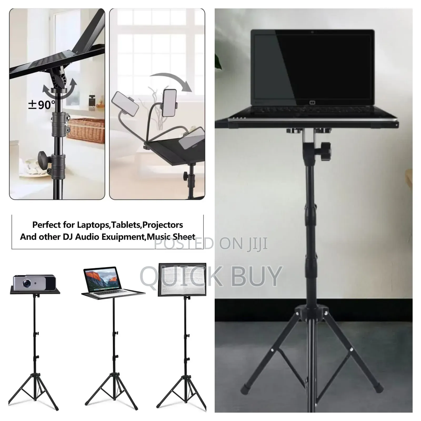 All in One Adjustable Free Standing Laptop Stand