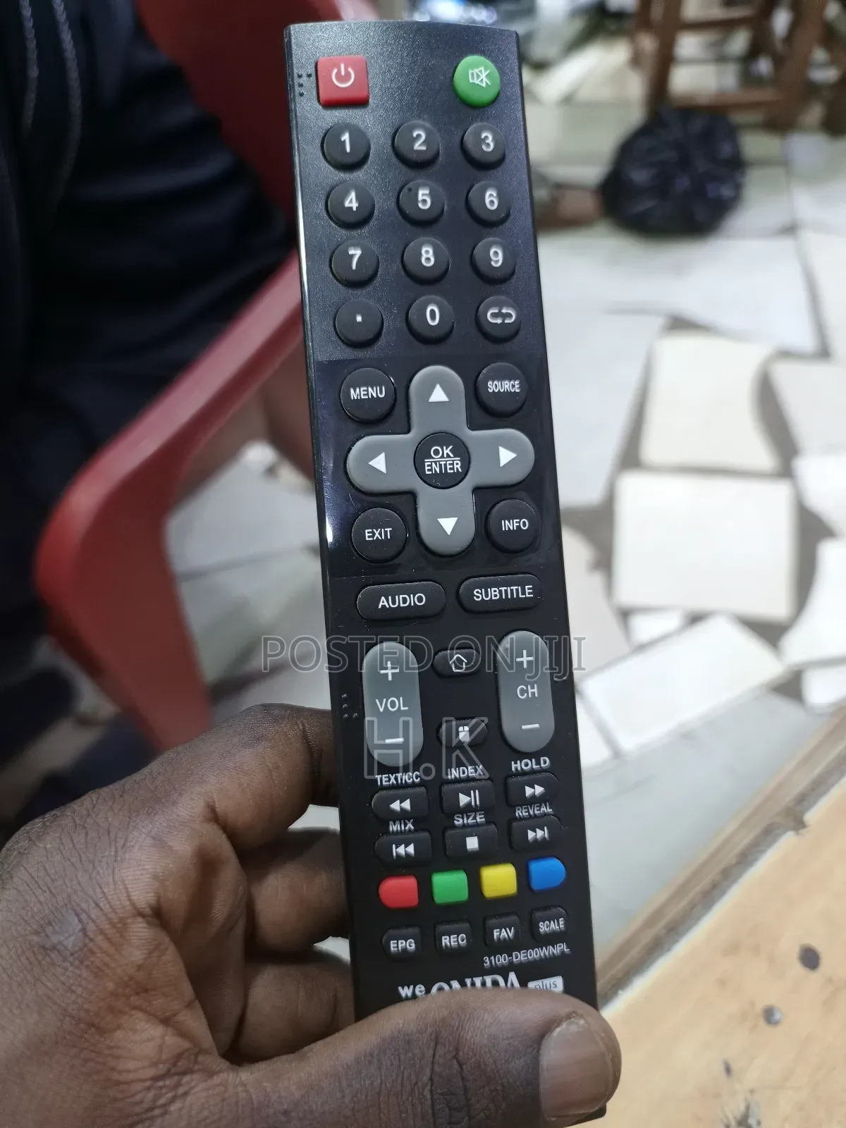 Onida Tv Remote Control, Model 3100-De0ownpl.